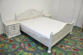 łóżko z nowymi materacami i szafkami -komplet jak nowy - 2