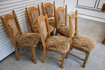 krzesła dębowe 6 sztuk - super stan - 2