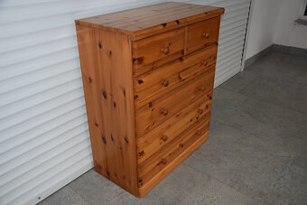 komoda z szufladami z drewna sosnowego - 2