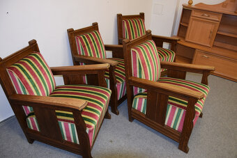 fotele z drewna dębowego - super stan - 2