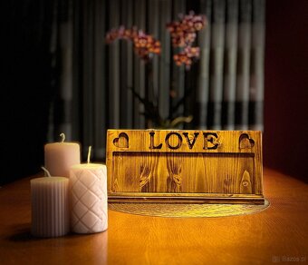 Prezent Walentynkowy dla Niej i Niego – Drewniana Ramka Hand - 2