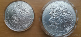 Srebrne monety - czeski lew zestaw 5 szt, świetna inwestycja - 2
