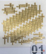 Naklejka samoprzylepna złocona 01 - DUŻA 13,7 x 9,7 cm - 2