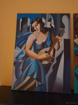 Sprzedam obraz Tamara Łempicka kobieta z tamburynem - 2