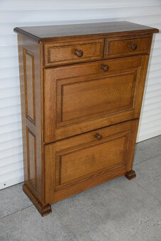 szafka na buty z drewna dębowego - jak nowa - 2