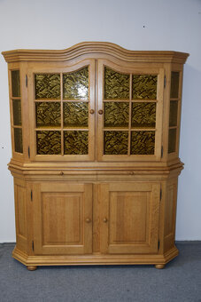 kredens z drewna dębowego - jak nowy - 2