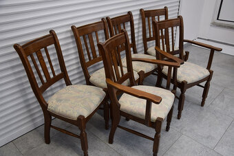 krzesła dębowe 6 sztuk - jak nowe - 2