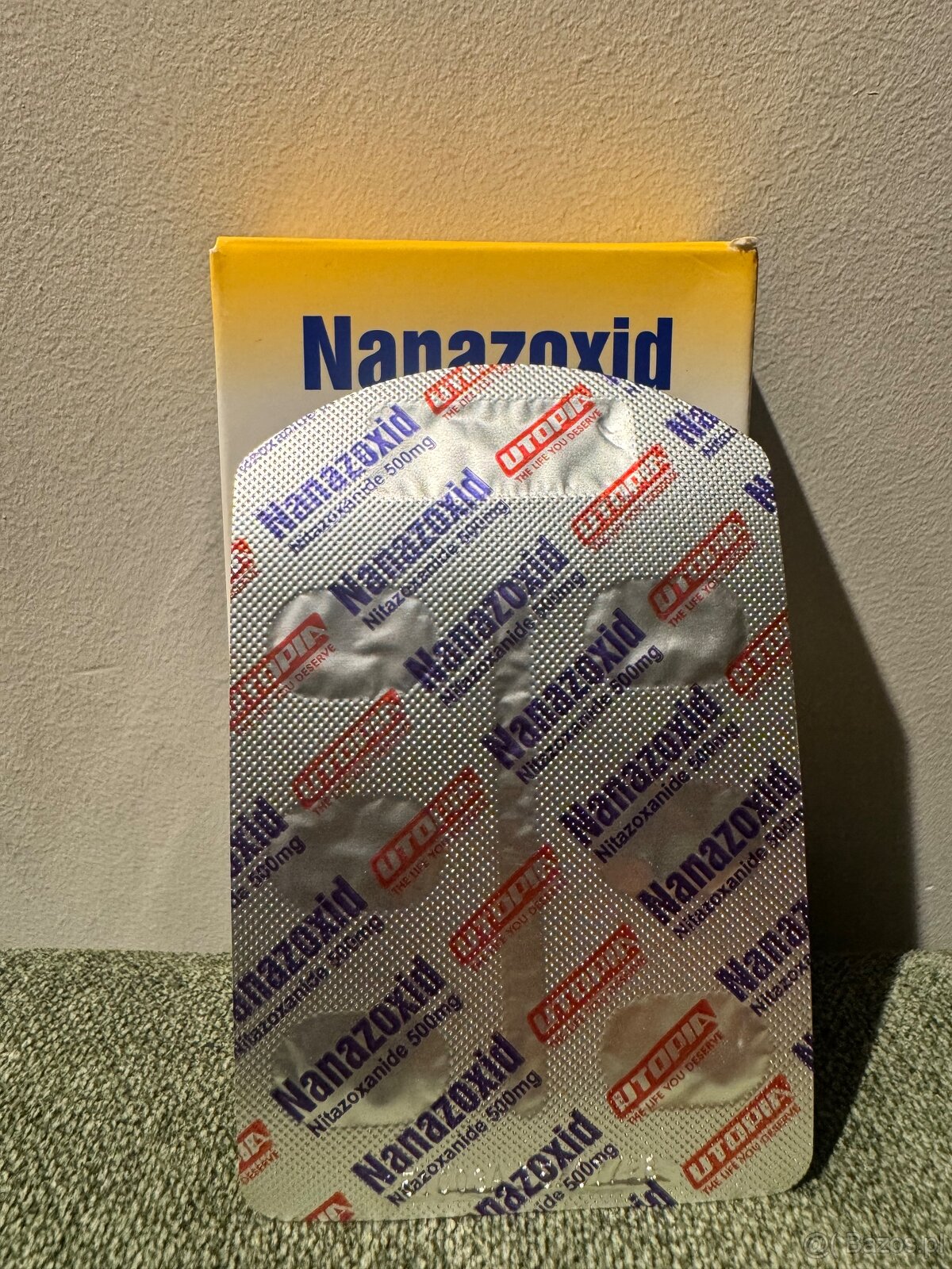 Alinia nizonide nitazoxanide 500 - 3