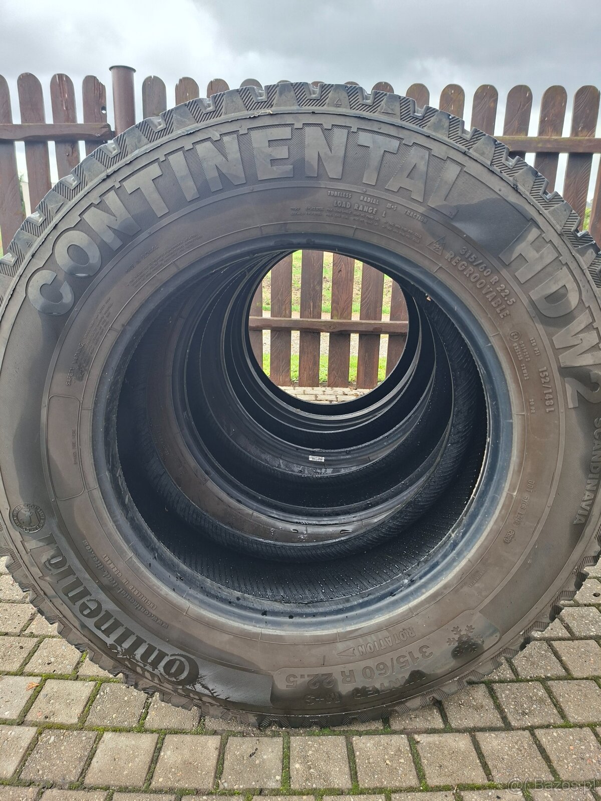 opony 315/60/r22,5 CONTINETAL HDW2 ROK 2020 BIEŻNIK OK 1,5 c - 3