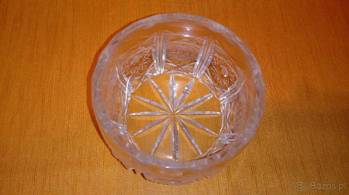 Cukiernica kryształowa o średnicy 11 cm. - 3
