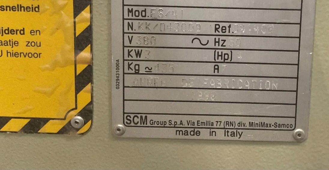 Wyrówniarko-grubościówka SCM + wiertarka pozioma - 3