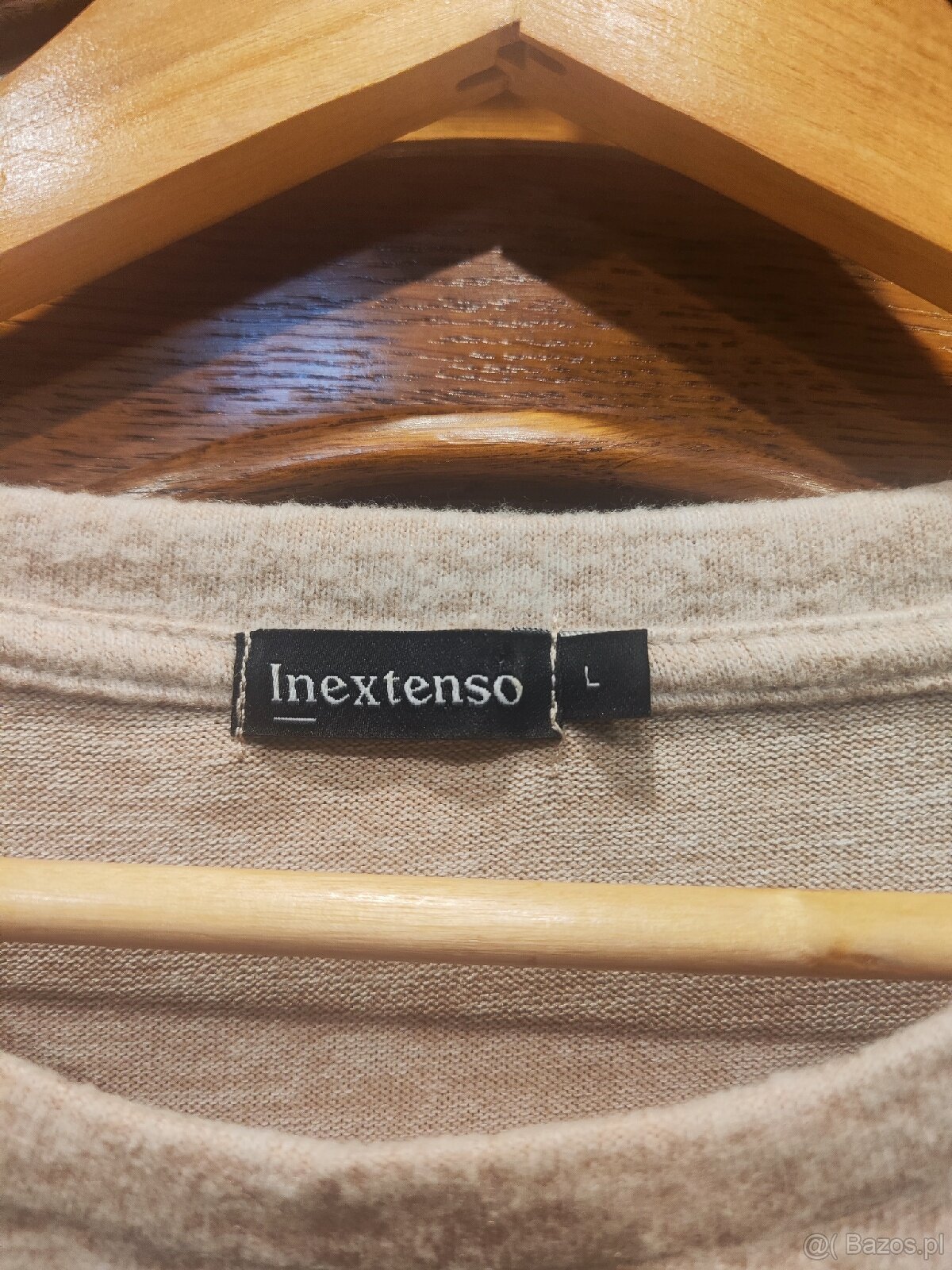 Kremowy sweterek z ozdobnymi guzikami INEXTENSO rozm. L/40 - 3