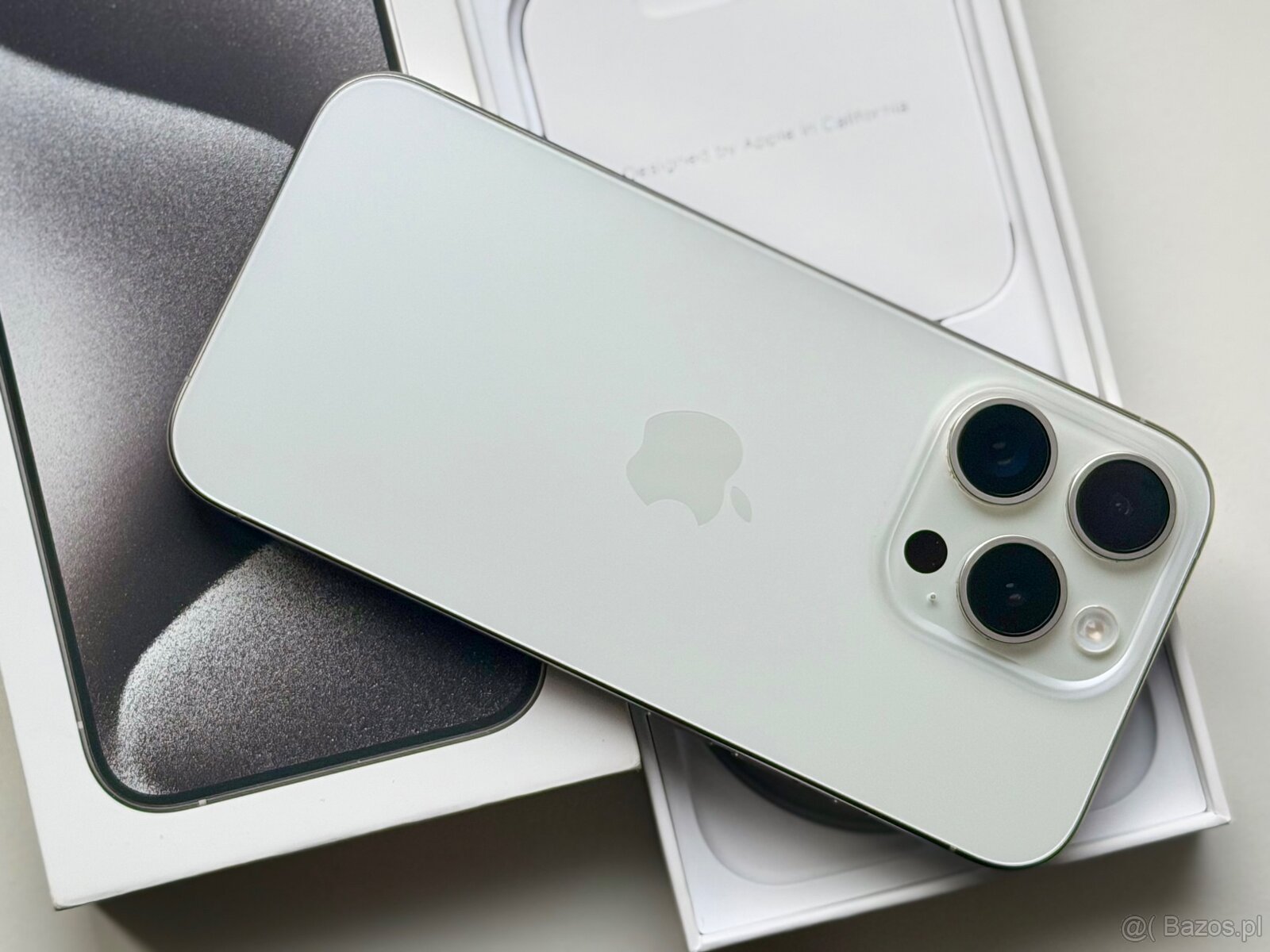 iPhone 15 Pro White Titanium BATERIA 100% TOP - 3