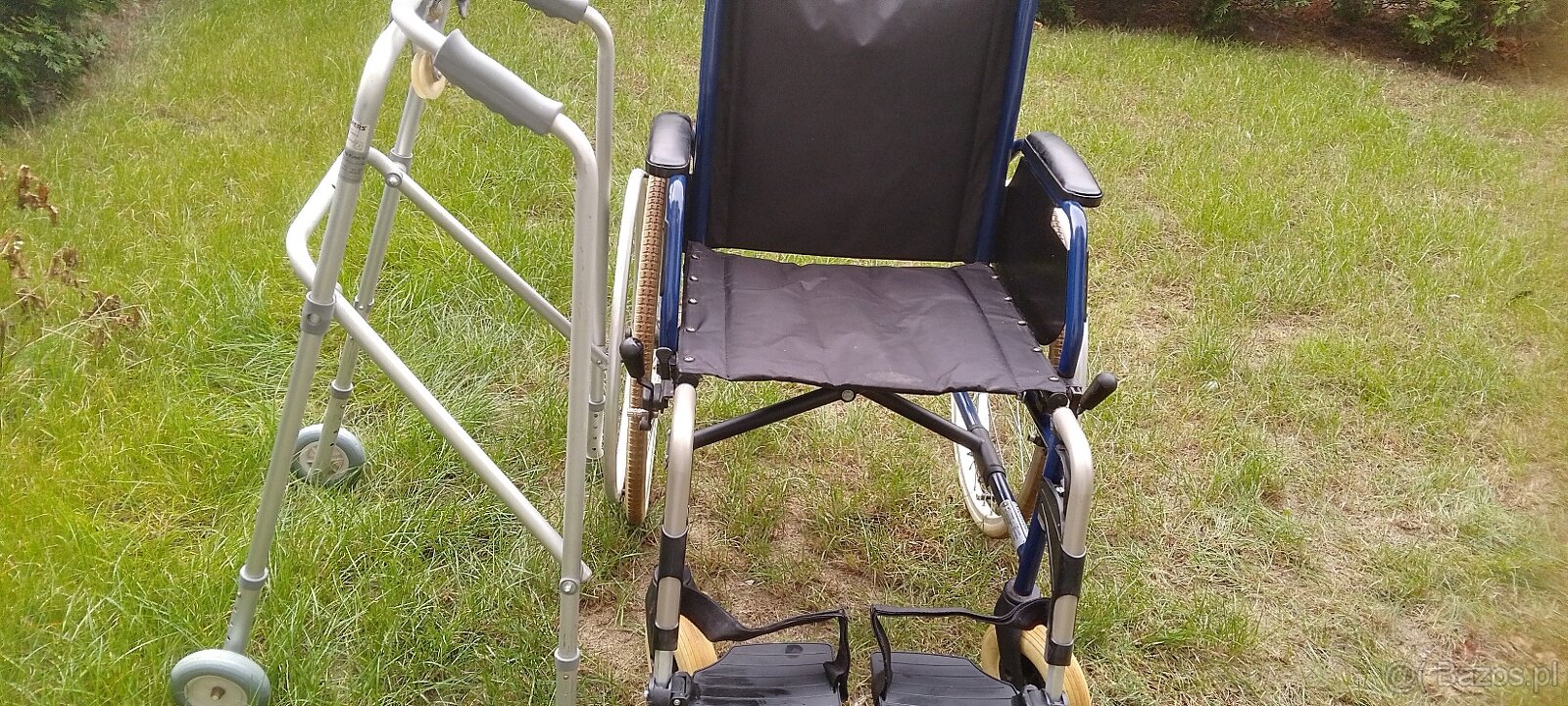 Sprzedam wózek inwalidzki, balkonik - 3