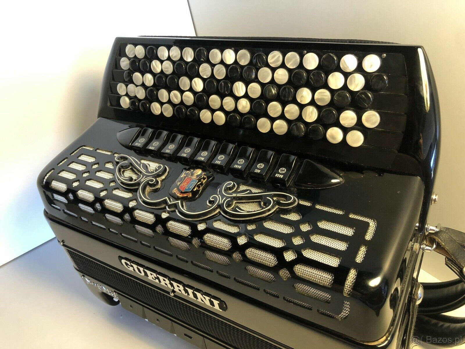 Guerrini Norma Musette B System (Griff) Czarny akordeon Akko - 3