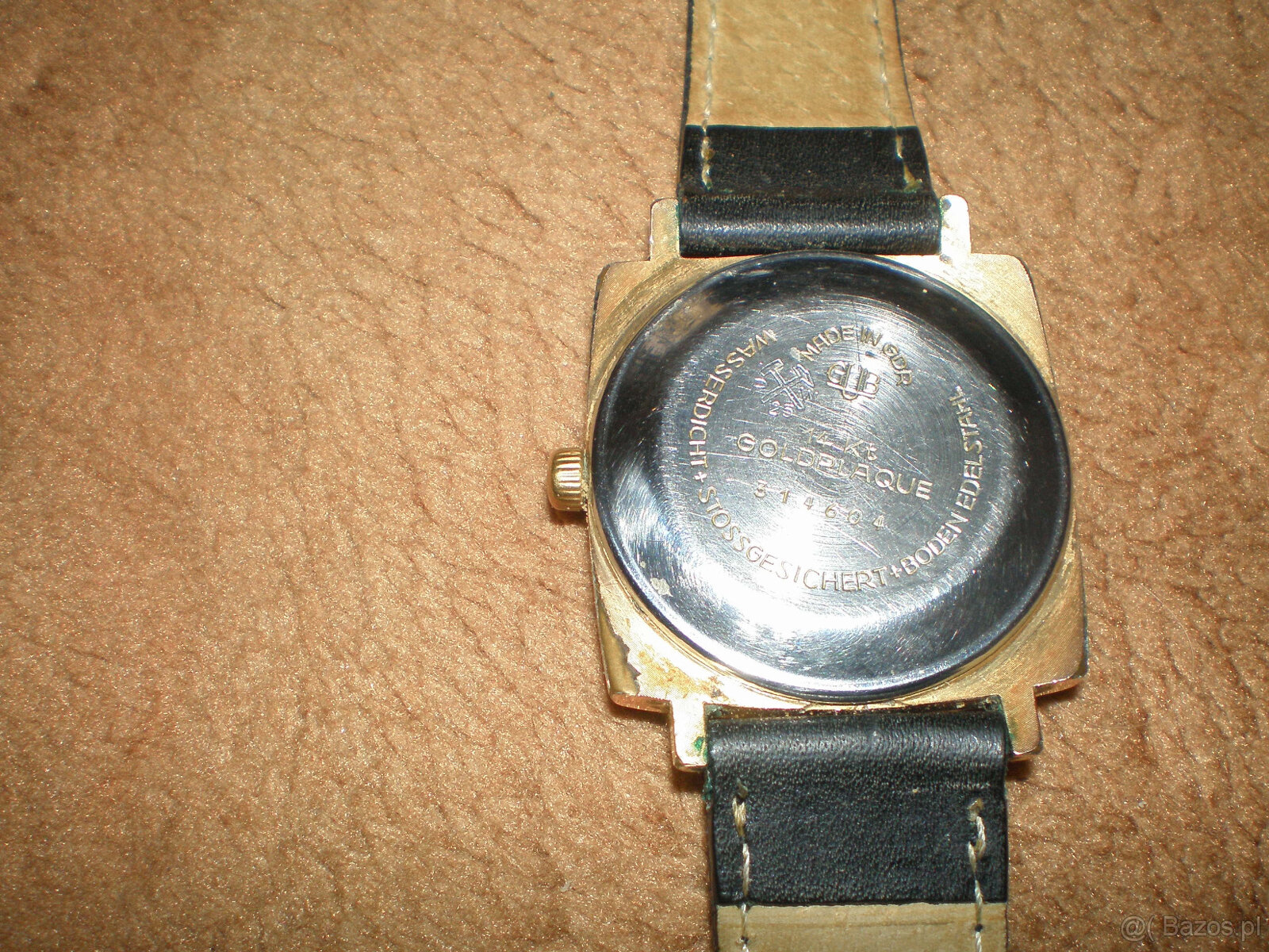 Sprzedam zegarek męski Glashutte w złotym kolorze. Używany. - 3