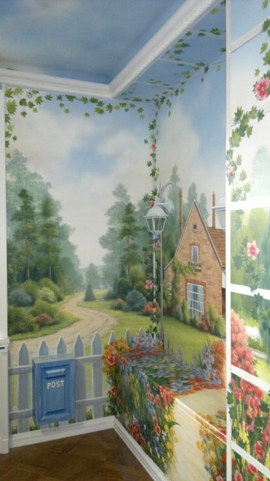 Tanie artystyczne malowanie ścian w pokoju dla dzieci - 3