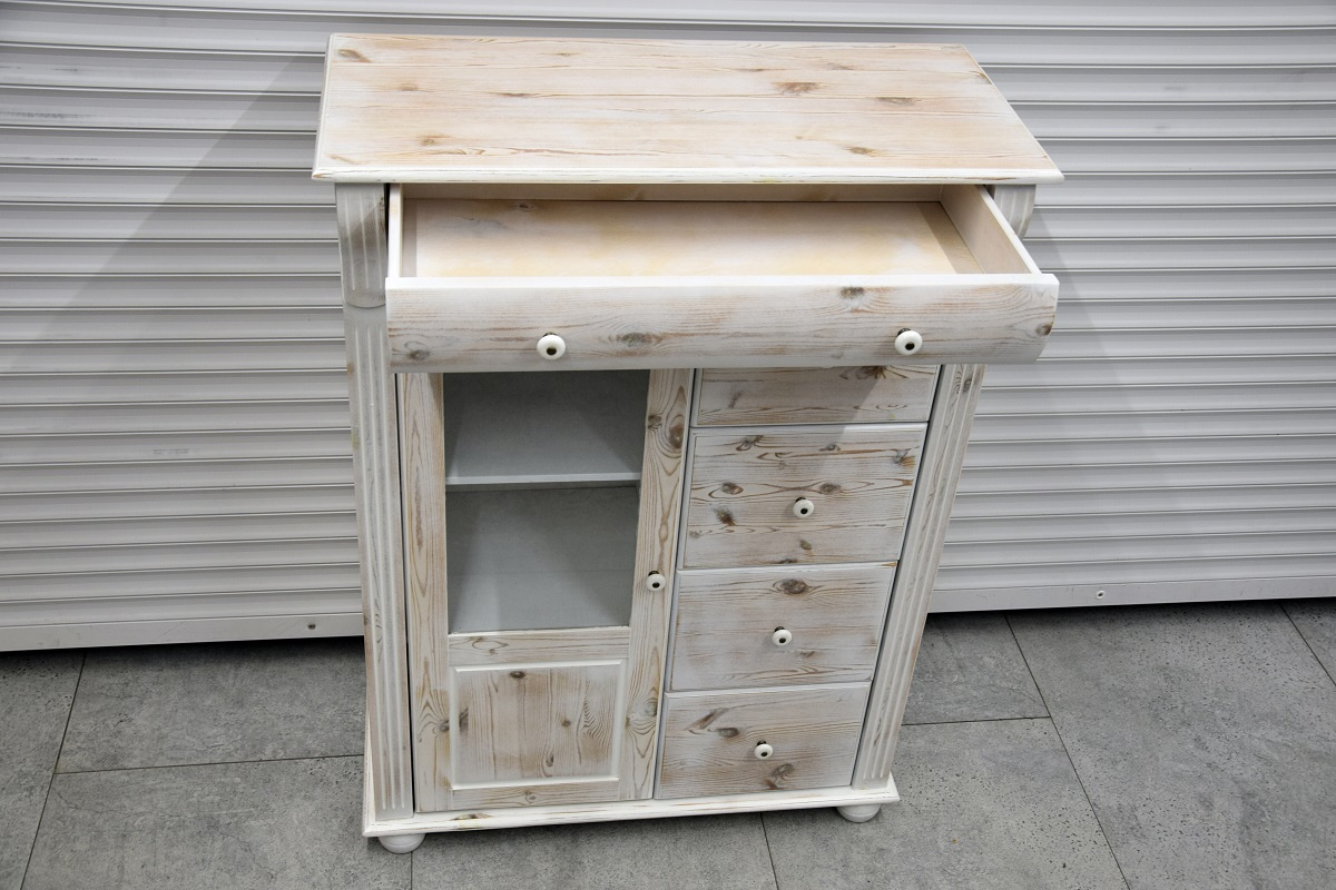 komoda z drewna sosnowego - jak nowa - 3