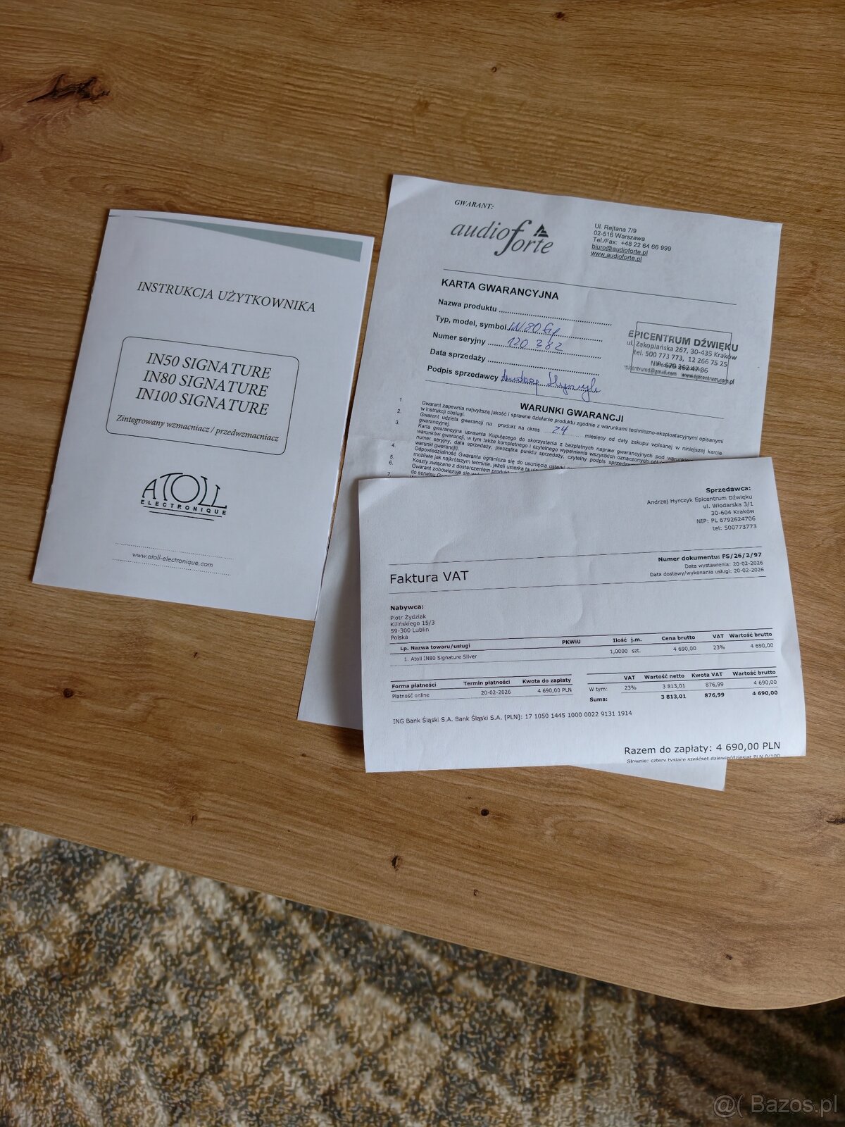 Sprzedam wzmacniacz atoll in 80 signature - 3