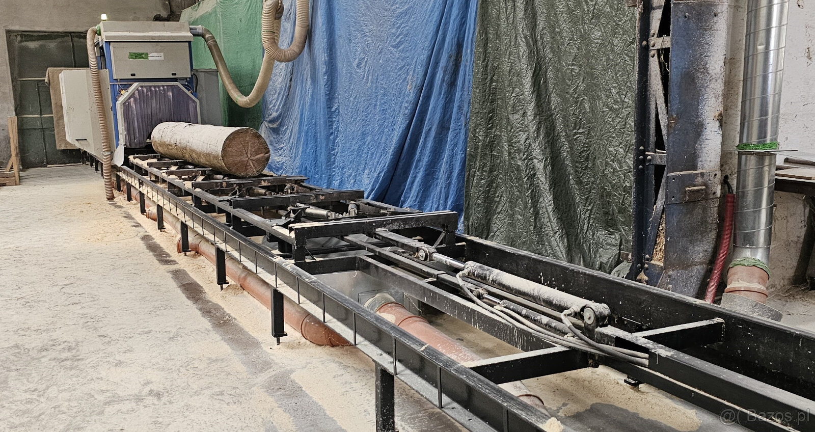 Używana piła kątowa dwuostrzowa PP-550 z automatycznym - 3