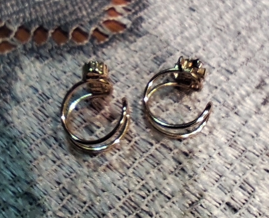 Kolczyki kpl 2 szt. na małżowinę uszną. AVON - 3