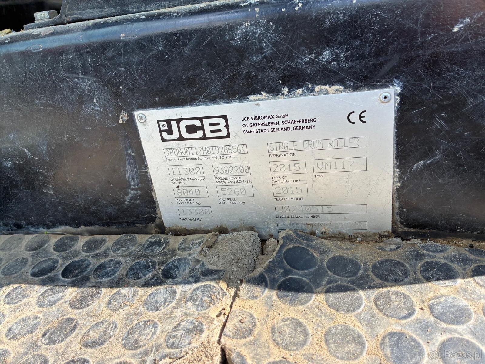 sprzedam walec wibracyjny JCB 117 - 3