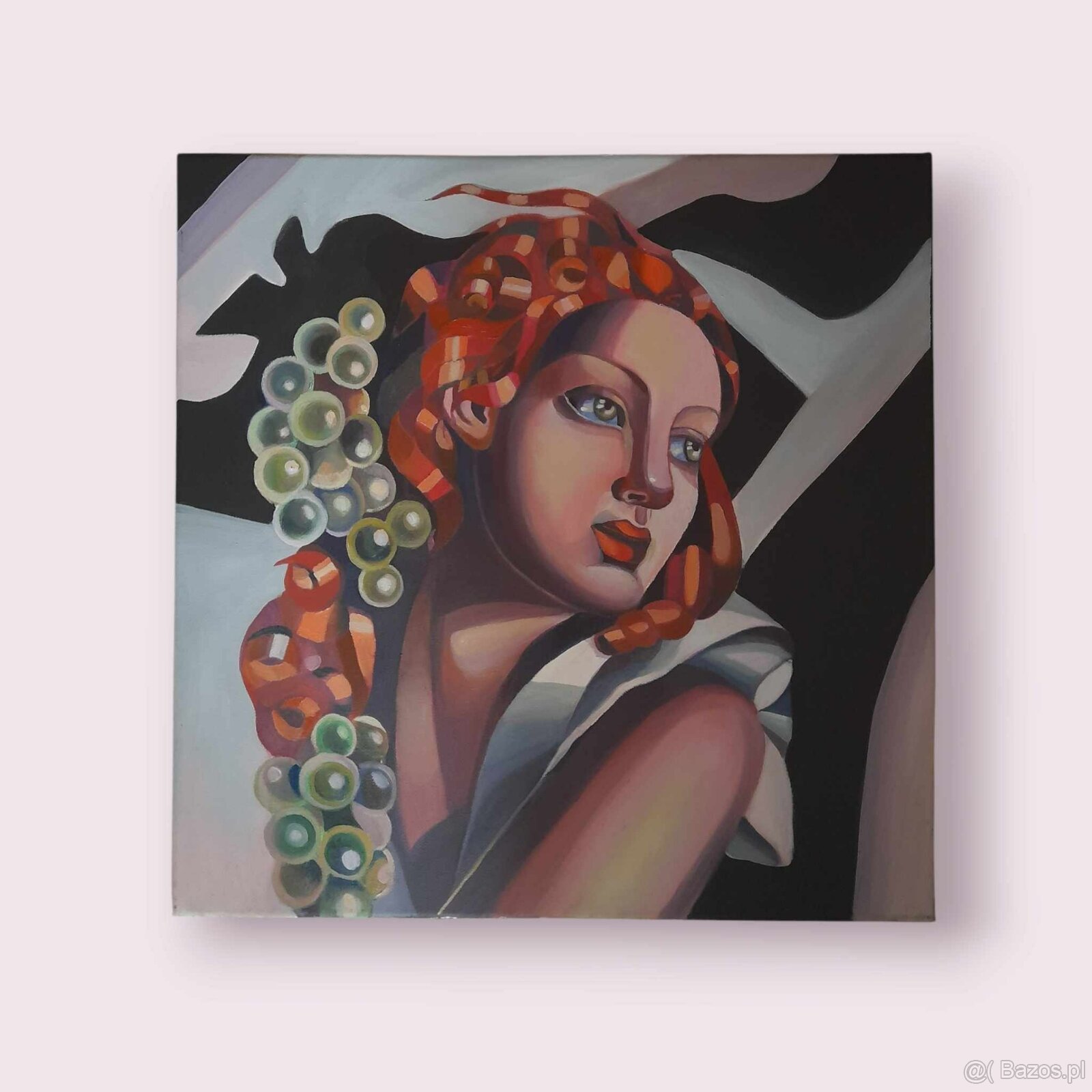 Sprzedam obraz Tamara Łempicka- Kobieta z winogronami - 3