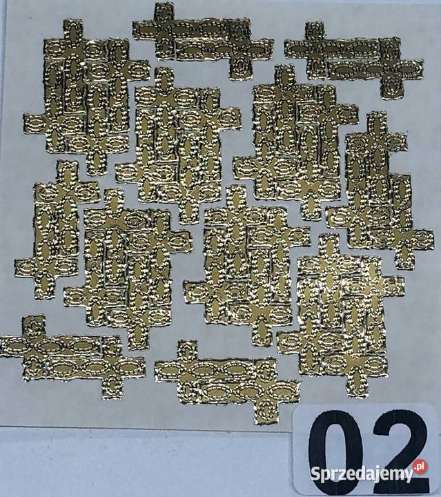 Naklejki samoprzylepne, złocone. - 3