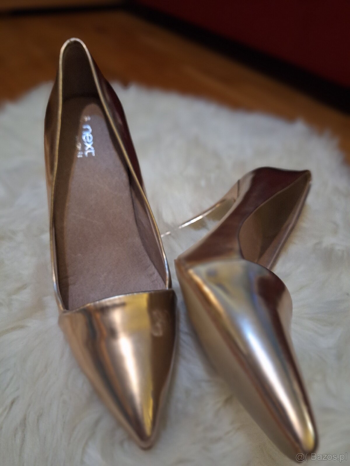 Szpilki Next białe złoto - 3