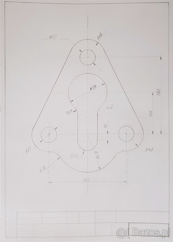 Rysunek techniczny 2D złożeniowy, aksonometryczny i CAD - 3