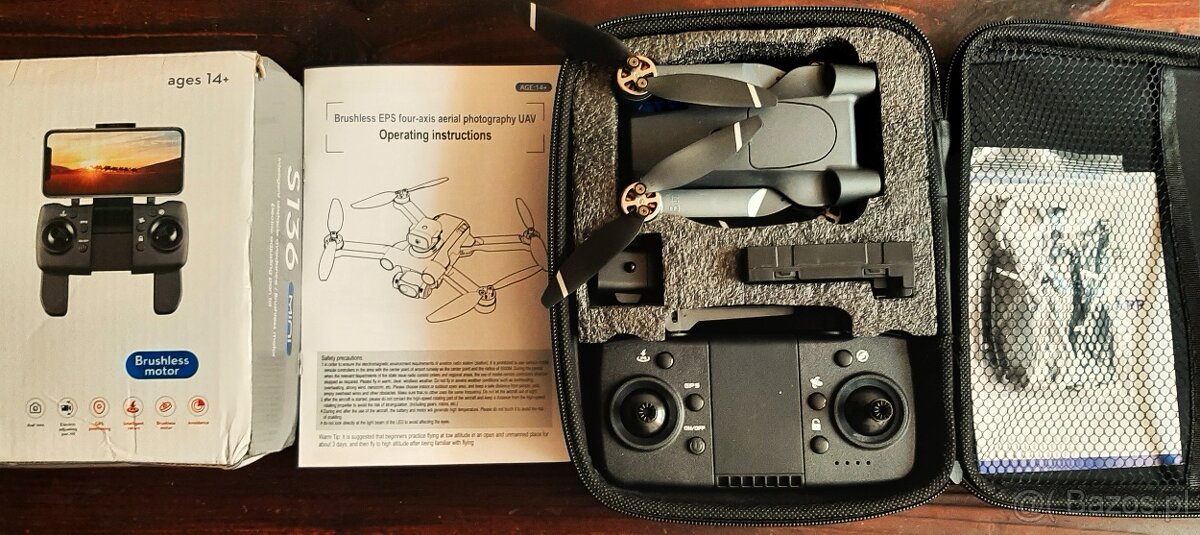 Polecam DRON GPS EPS UAV S 136 4K Full HD Idealnie Nowy - 3