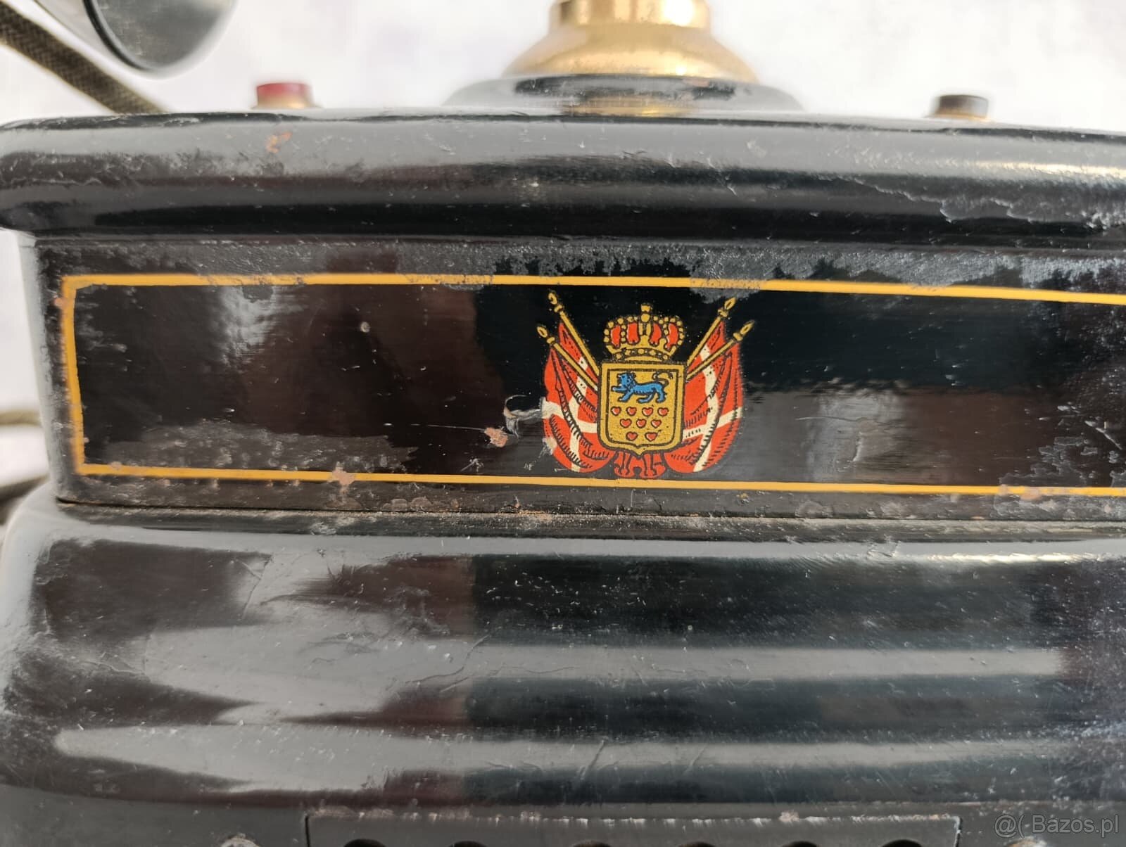 Bardzo stary duński telefon Jydsk z poczty w Kopenhadze. - 3