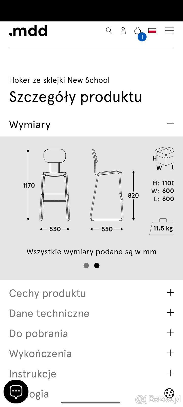 Cztery Hokery MDF New school cena za sztukę - 3