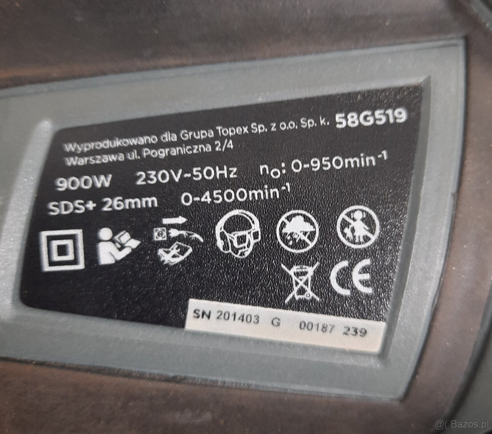 Młotowiertarka Graphite SdS+900w - 3