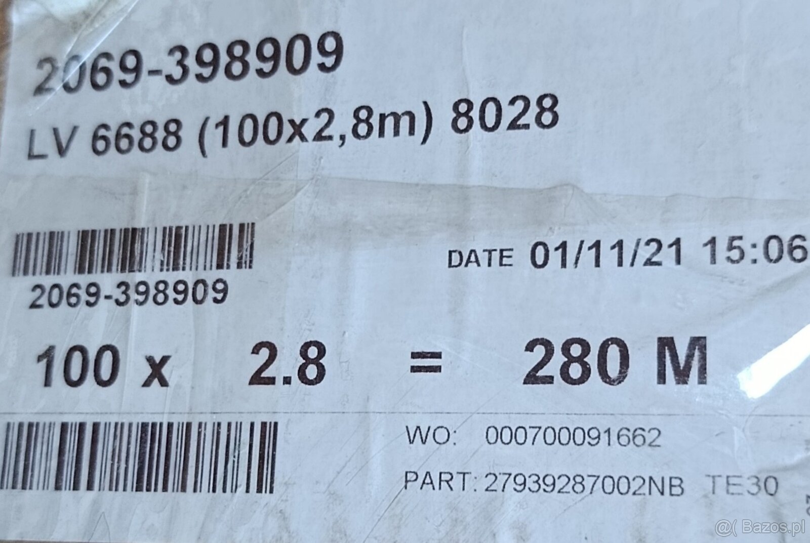 Listwa odbojowa / profil ochronny LV 6688 – 2,8 m (brązowa) - 3