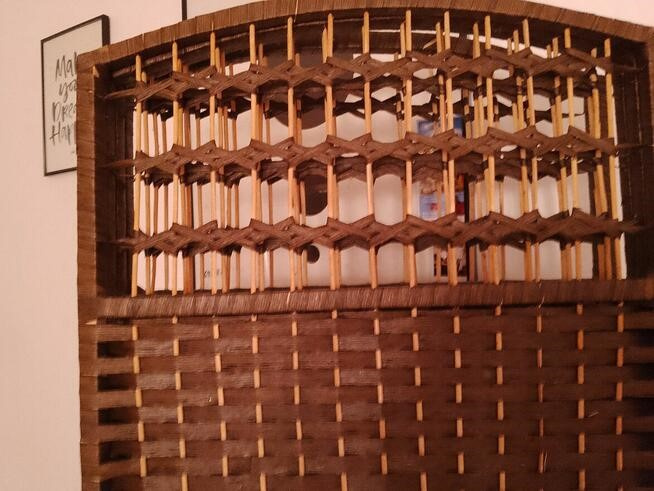 Parawan dwustronny drewniany 4 - skrzydłowy - 3