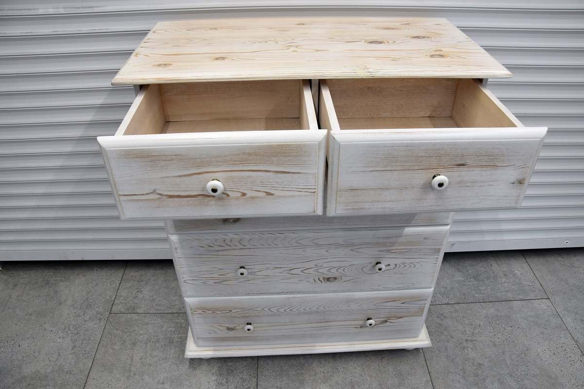 komoda z szufladami z drewna sosnowego - jak nowa - 3