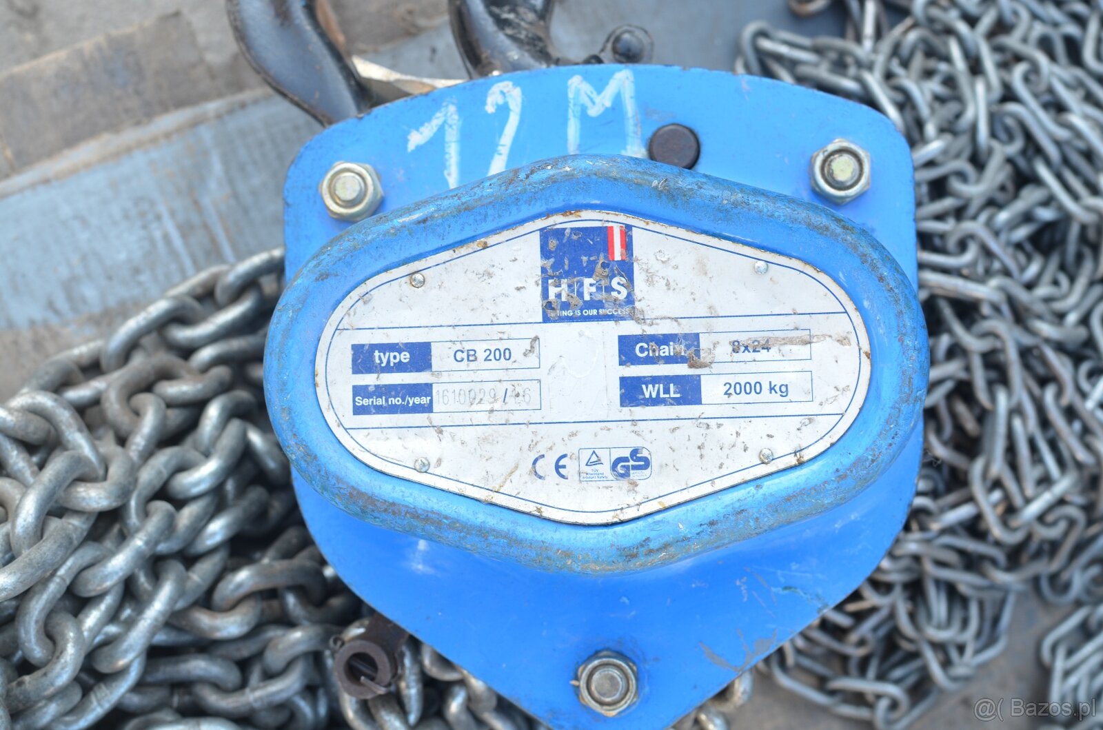 Ręczny wciągnik łańcuchowy CB 200 (HFS Austria) – 2000 kg - 3