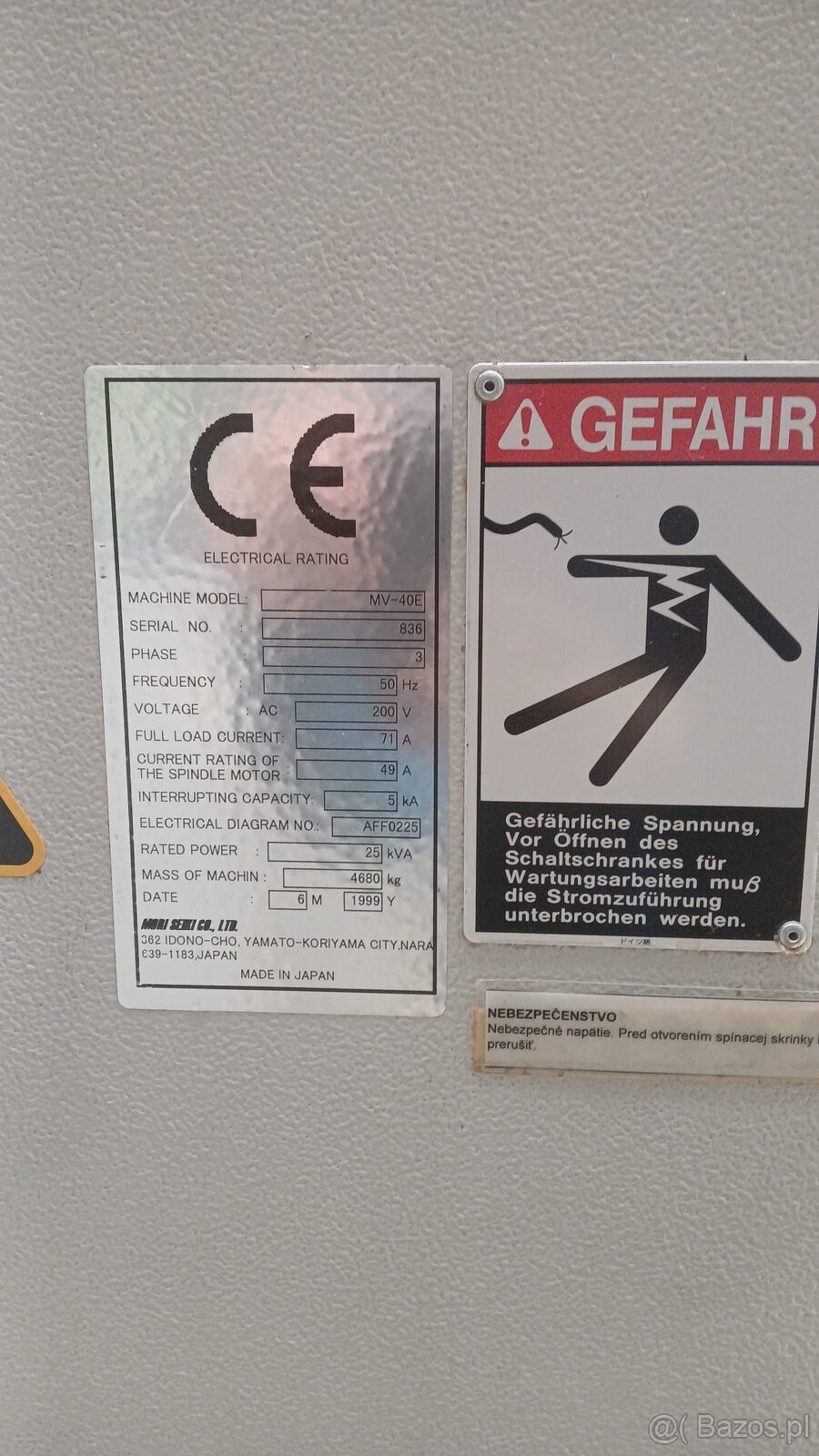 Centrum obróbcze - pionowe - CNC MORI SEIKI mv-40E - 3