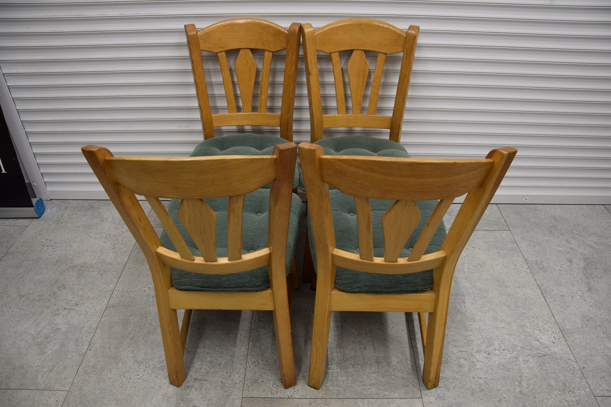 krzesła dębowe 4 sztuki - jak nowe - 3