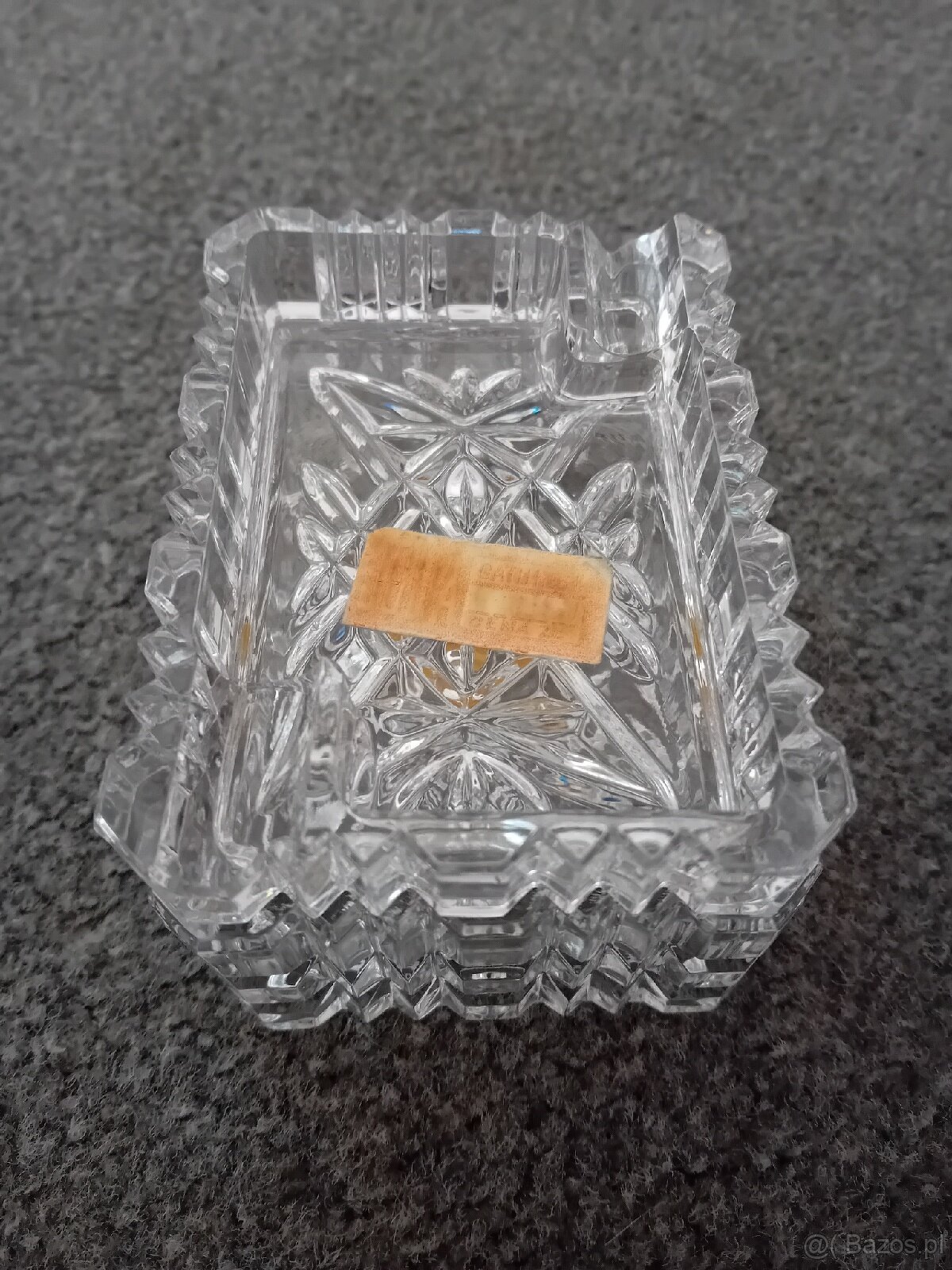 Krysztalowa papierosnica popielniczka - 3
