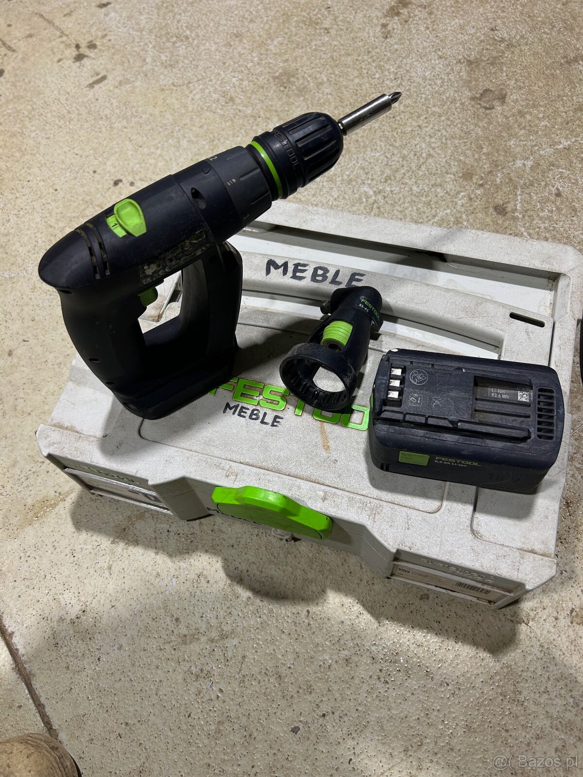 Akumulatorowa wiertarko-wkrętarka Festool CXS w walizce syst - 3