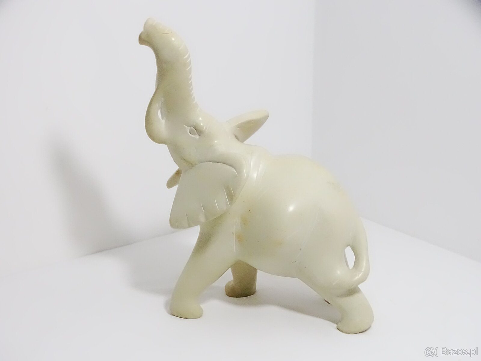 Bardzo realistyczna figurka dużego słonia 32 cm misternie rz - 3