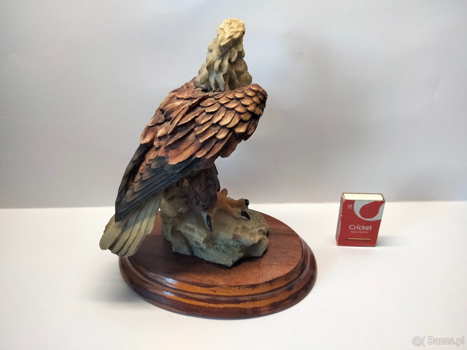 Włoska figura - sygnowana Ptak - Orzeł - stan kolekcjonersk - 3