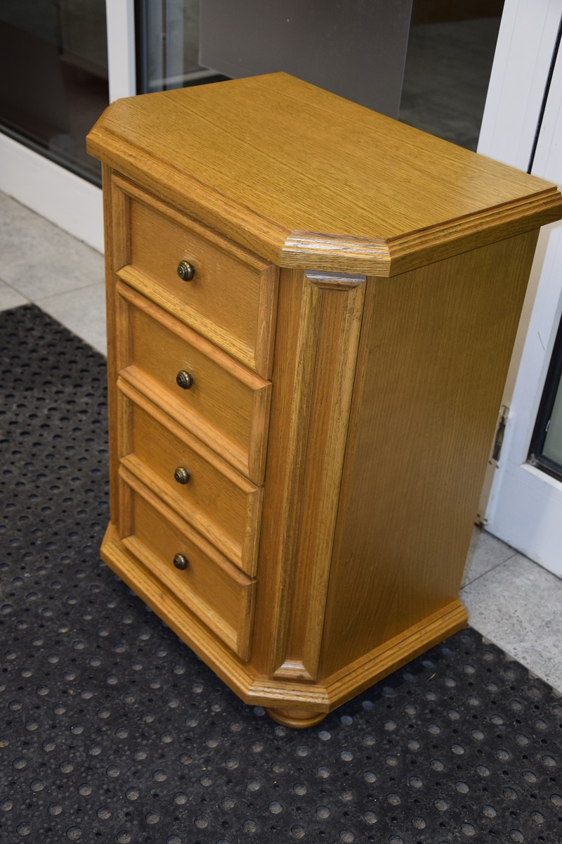 komoda dębowa z szufladami - jak nowa - 3