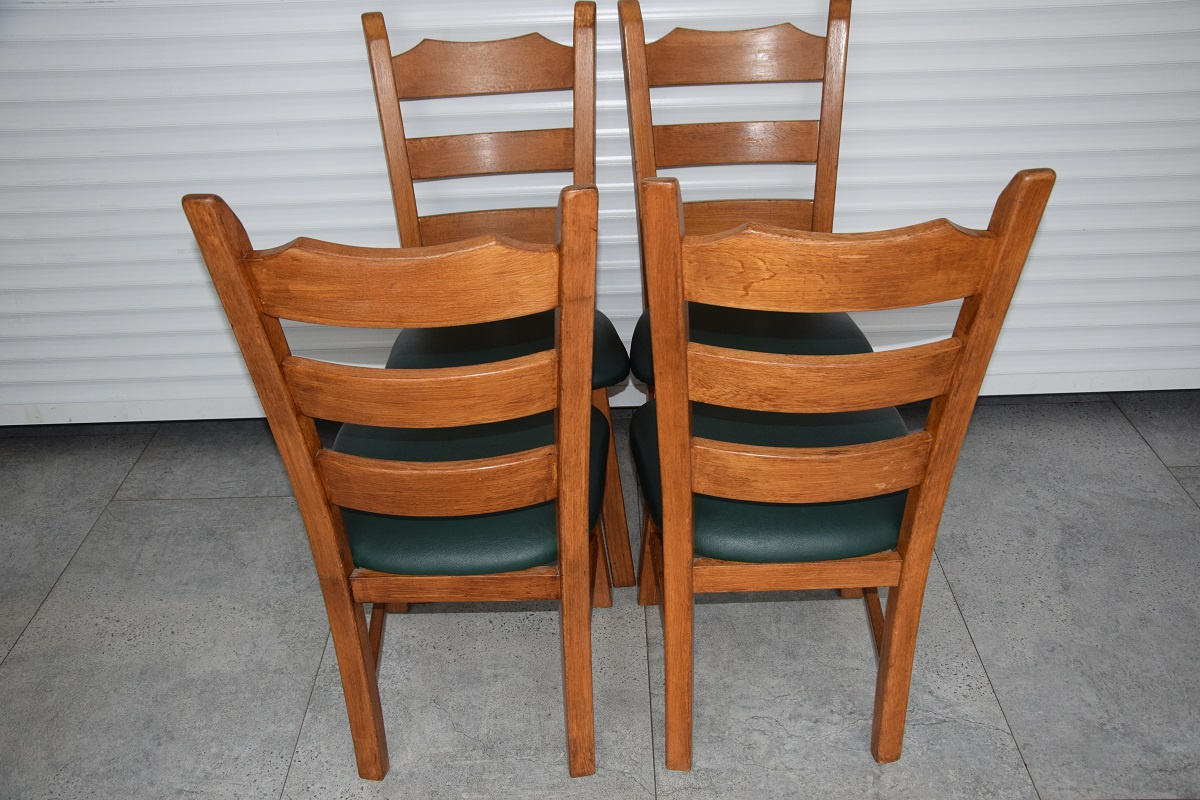 krzesła dębowe 4 sztuki - jak nowe - 3