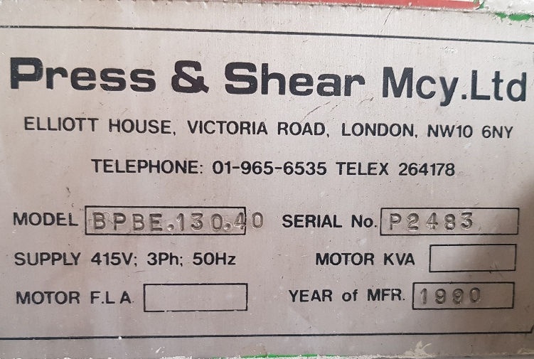 Prasa krawędziowa BLBE.130.40 - 3