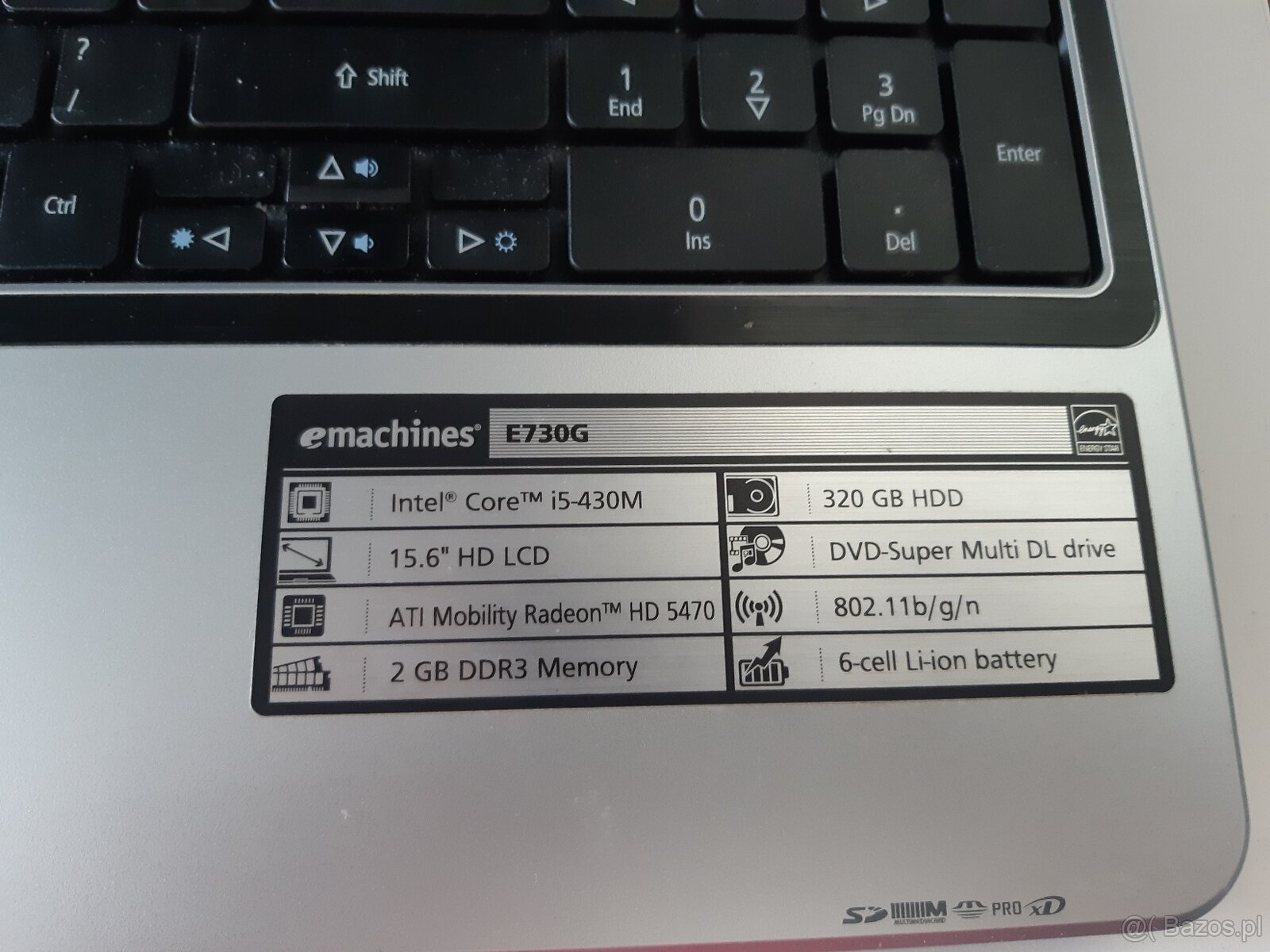 Sprzedam laptop acer emachines E730G - 3