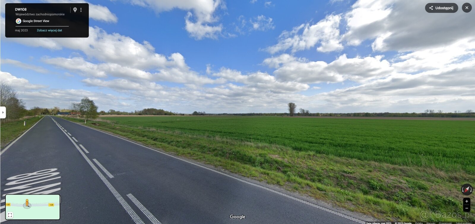 Działka budowlana 72-310 Sowno Zachodniopomorskie = 3096 m2 - 3