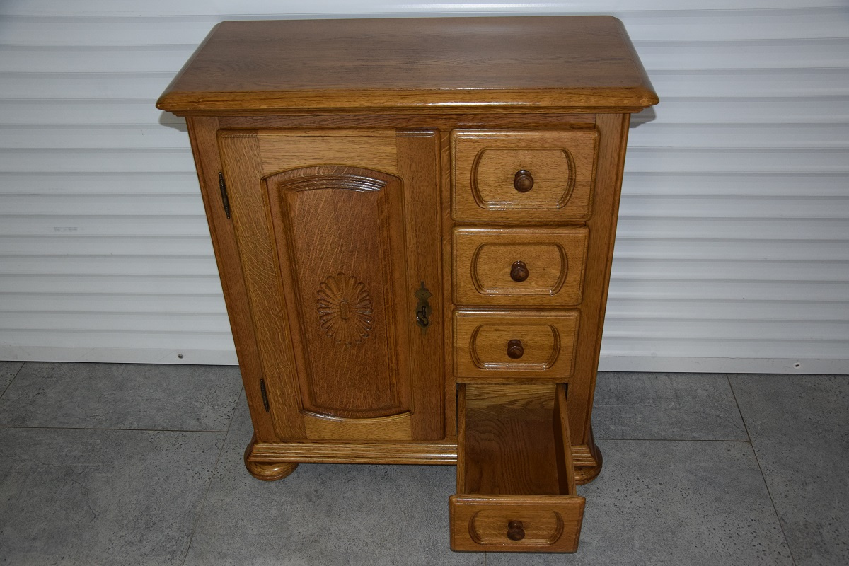 komoda z drewna dębowego - jak nowa - 3